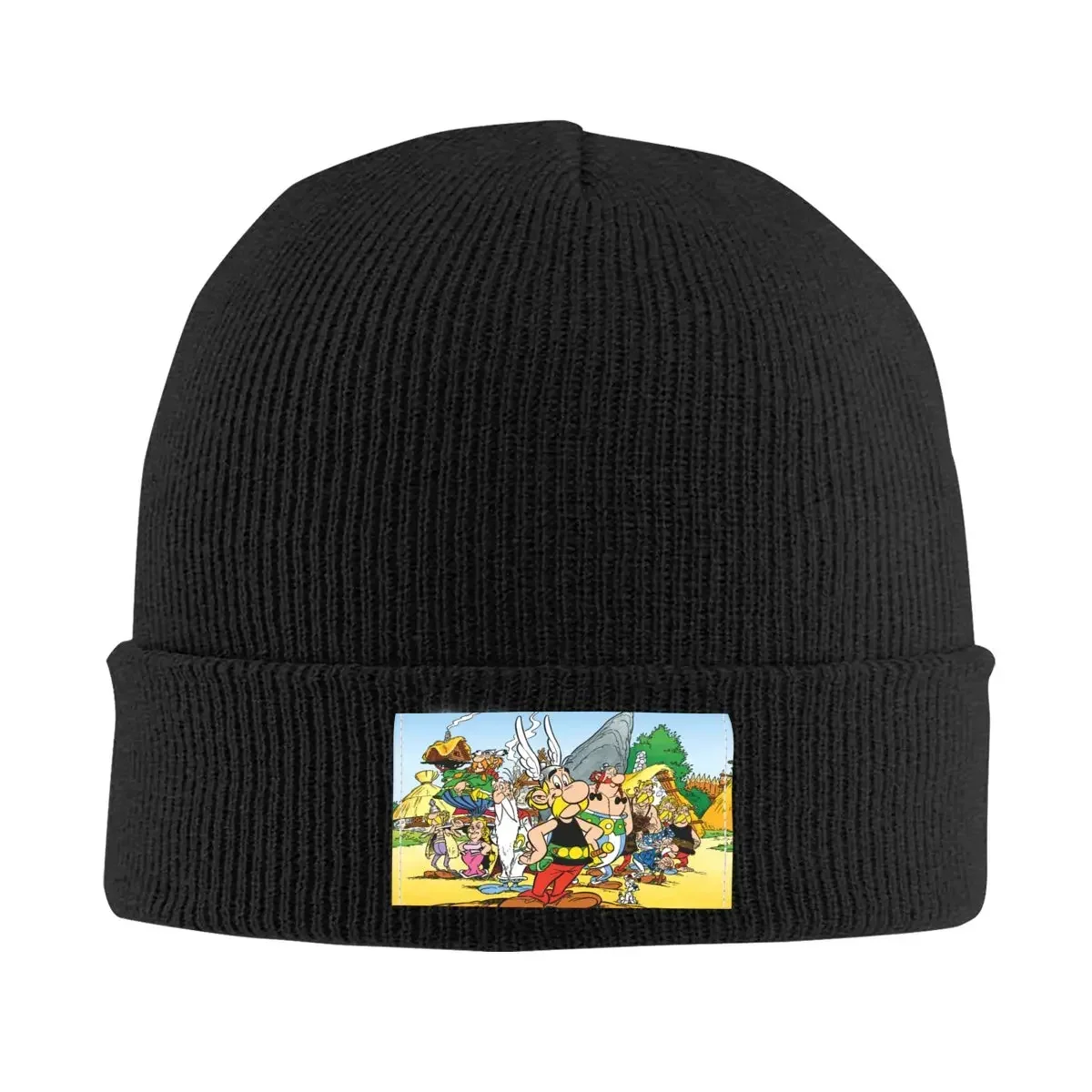 Asterix Obelix Knit Hat Cap Knitted Beanie  Beanies  Unisex Hipster