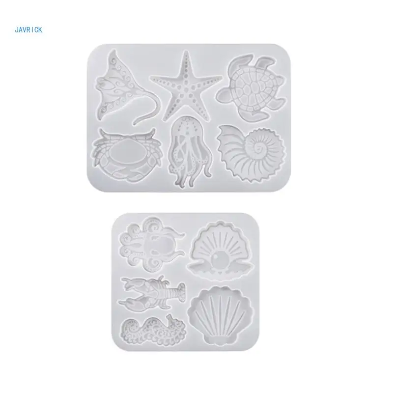 

Silicone Pendant Moulds Keyring Mold Marine Animal Silicone Jewelry Mold Hand Making Accessories Silicone Material