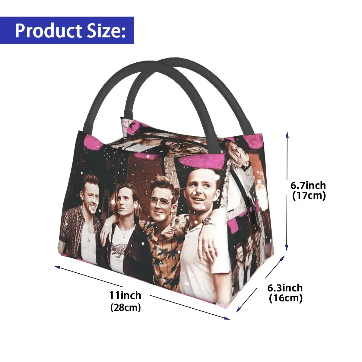 أكياس الغداء ماكفلي باند معزول بينتو صندوق قابل لإعادة الاستخدام حقيبة الغداء أكياس نزهة حقيبة حرارية برودة لمكتب الطالبات والنساء