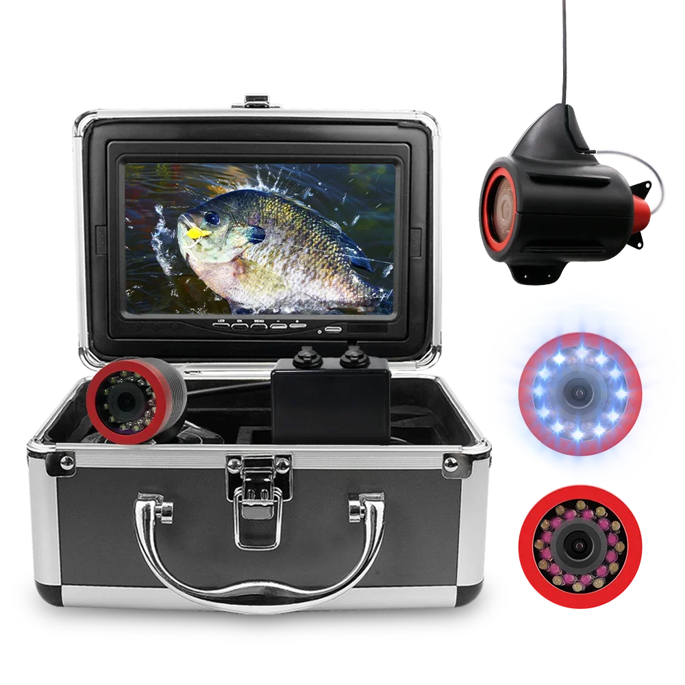 

Erchang Underwater Fishing Camera 7" 15m 1000TVL with Infrared White Led Light ForFisherman Witer Fishing