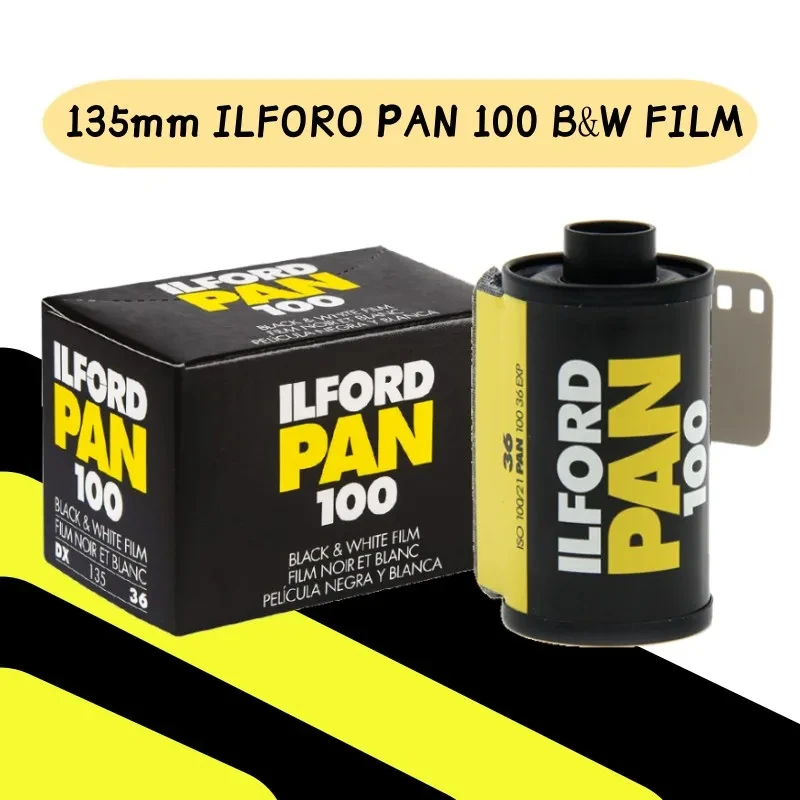 New 1ROLL/5ROLLS  ILFORD PAN 100 135 35mm Black and White Negative Film 36 Exposures