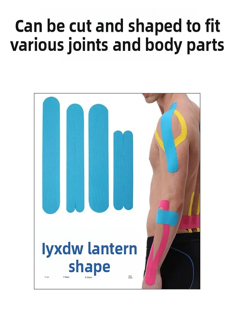 Kinesiologie-Tape KT-Tape Muskel-Tape Sport-Tape Elastisches Tape Wasserdicht Schmerzlinderung Verletzungsschutz Knie Schulter – Detail 10
