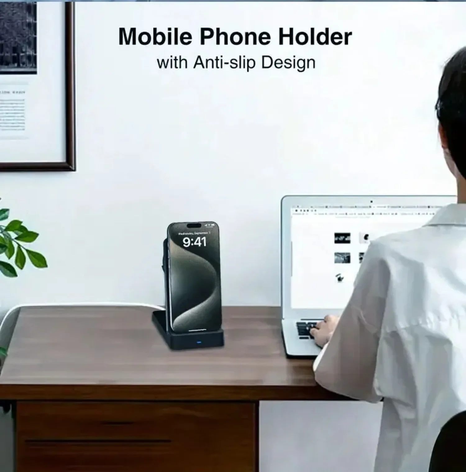 Foldable Magnetic Wireless Charging Stand Auto Adsorption Anti-slip for Desktop Office Home Travel for iPhone17 16 15 14 Charger