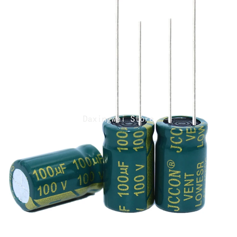 30 PCS/Lot 100v100Uf High Frequency Low ESR Aluminium Electrolytic Capacitors 10 *17 Radial Lead