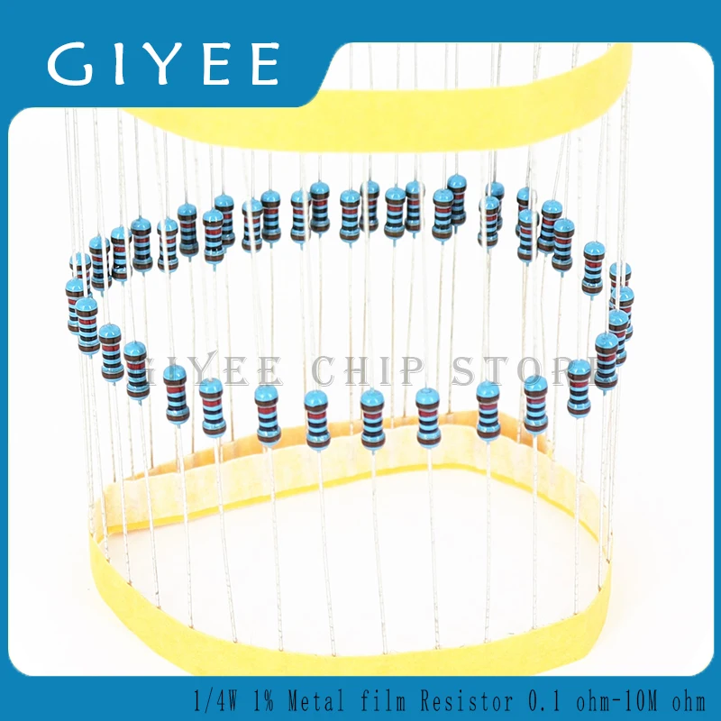 50Pcs 1/4W 1R~22M 1…