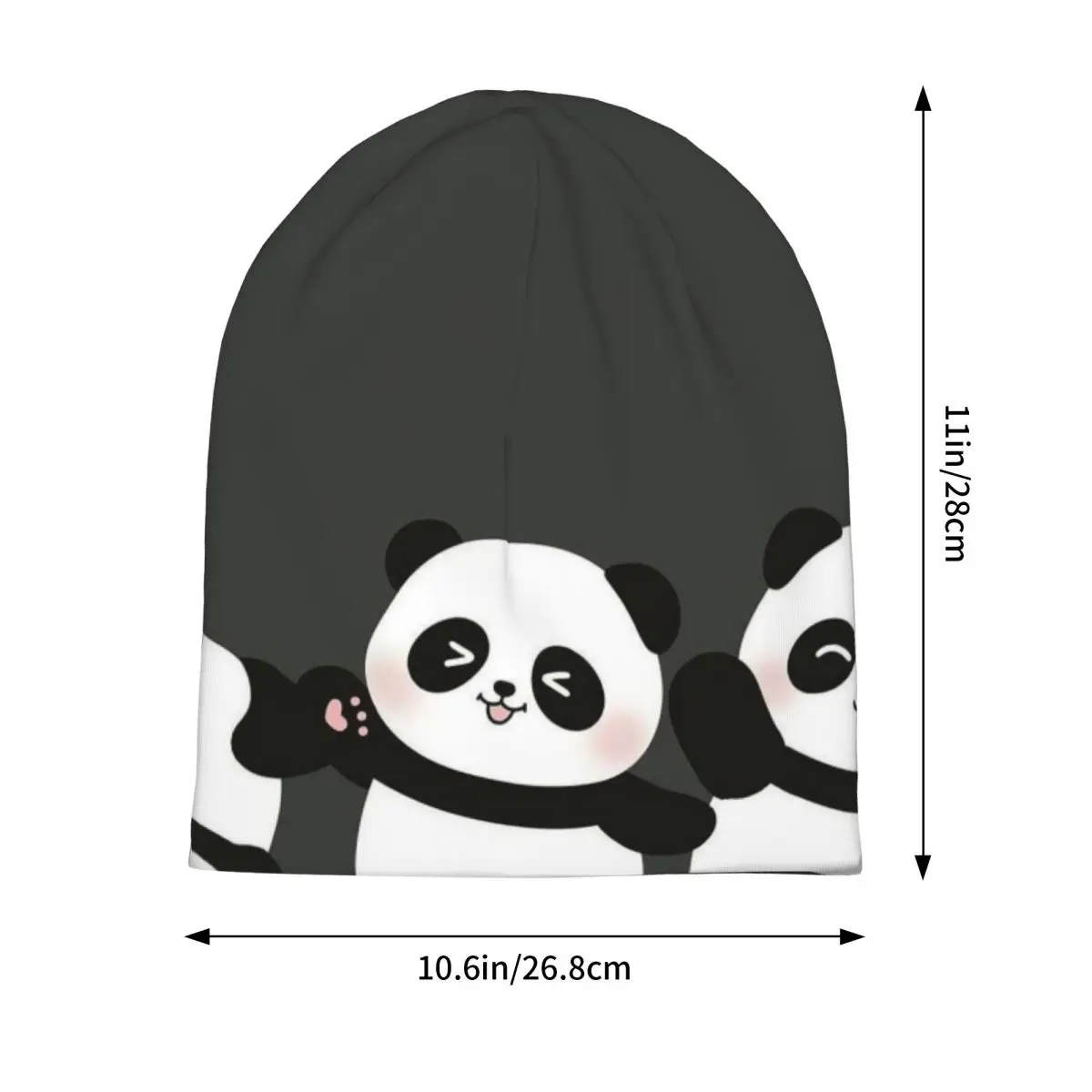 Cute Panda  Men Women Adult Beanies Caps Knitted Bonnet Hat Warm Fashion Autumn Winter Outdoor Skullies Hats