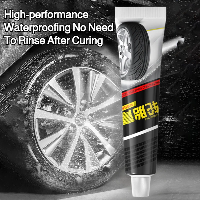 Car Tire Repair Glue  Black Strong  Instant Glues Wear-resistant Non-corrosive Adhesive Glue  Motorcycle Bicycle Tire Repairing
