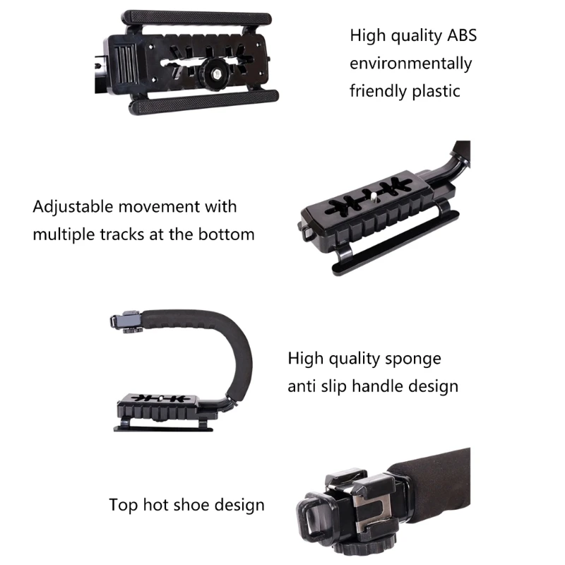 U-Grip Camera Holder with 1/4 Screw Mount and Sponge Handle Perfect for Outdoor Photography and Videography Accessory