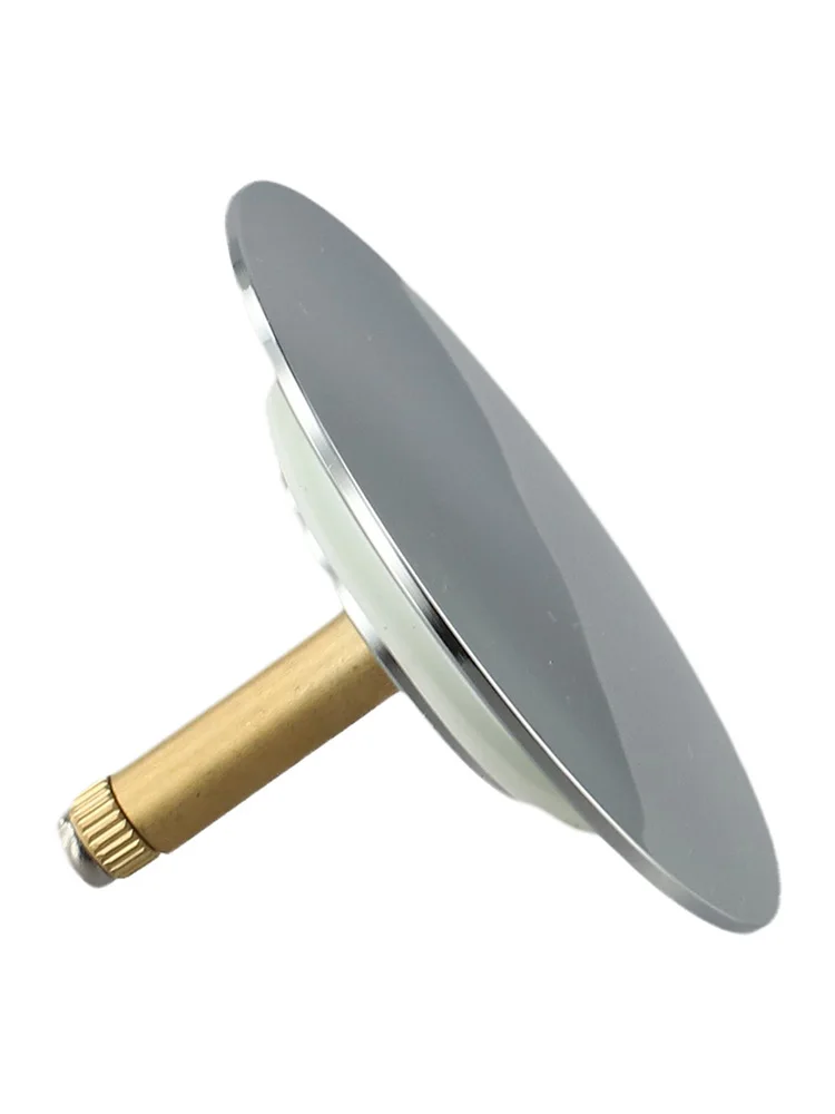 Double Seal Stopper Brass Bathtub Stopper Solid Brass Construction Chrome-Finished Stopper Bathroom Renovation