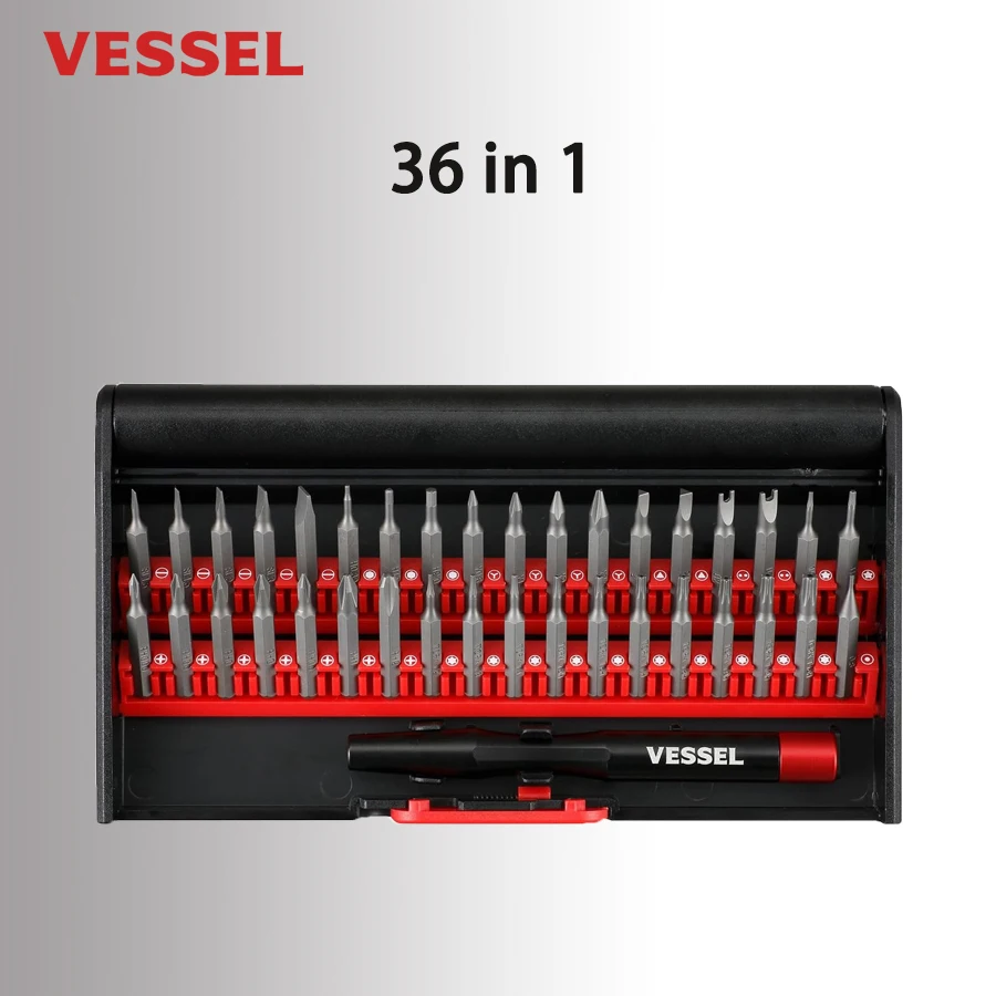 VESSEL 36 in 1 Precision Screwdriver Set Iphone Camera Watch Glasses Repair Tool Mini Screwdrivers 9836