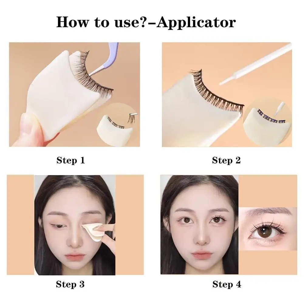 False Eyelashes Assistant Beauty Tool Plastic Eyelash False Auxiliary Eyelashes Novice Curler Tweezers Clip Paste P4V3