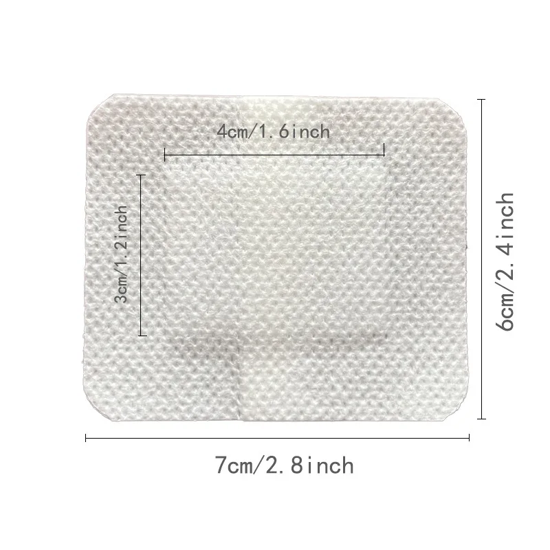 12/25Pcs Large Size Hypoallergenic Non-woven Wound Dressing Band Aid Bandage Large Wound First Aid 6*7cm