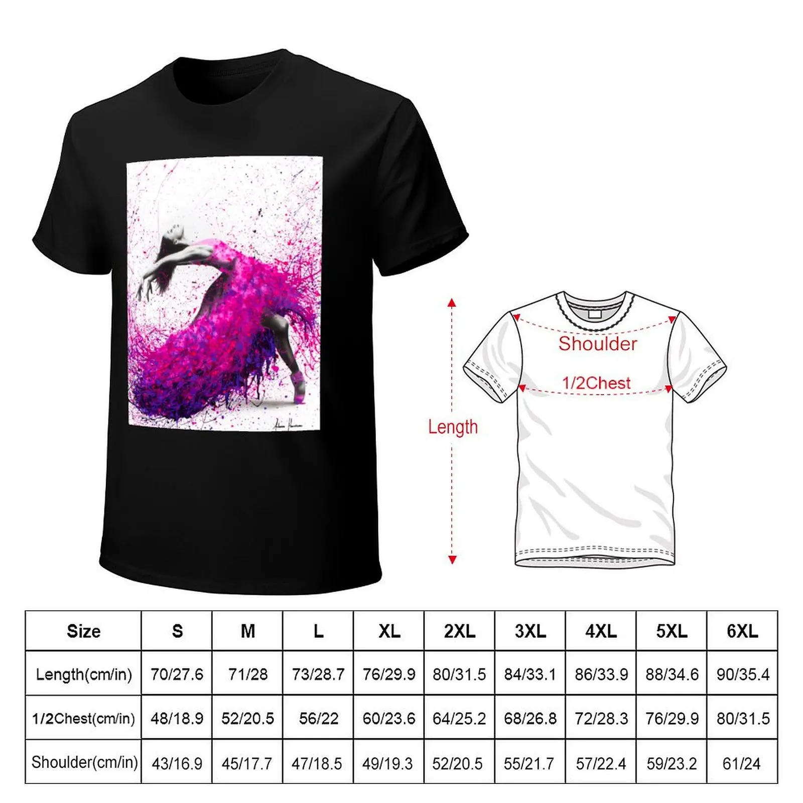 Hot Magenta Dance T-Shirt cheap stuff street wear cotton graphic tees shirts men