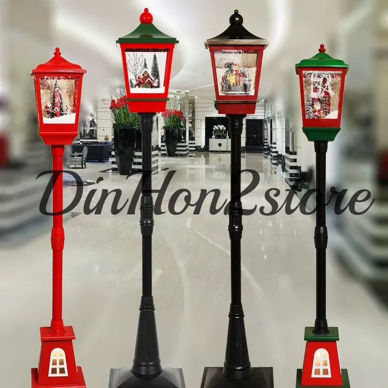 Christmas decoration music snow street lights snow lights shopping mall window home living room