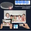 Mini proyector portátil 4K para cine en casa, DLP, Android, inteligente, para techo, coche, Wifi, Bluetooth, batería móvil, LED recargable 3