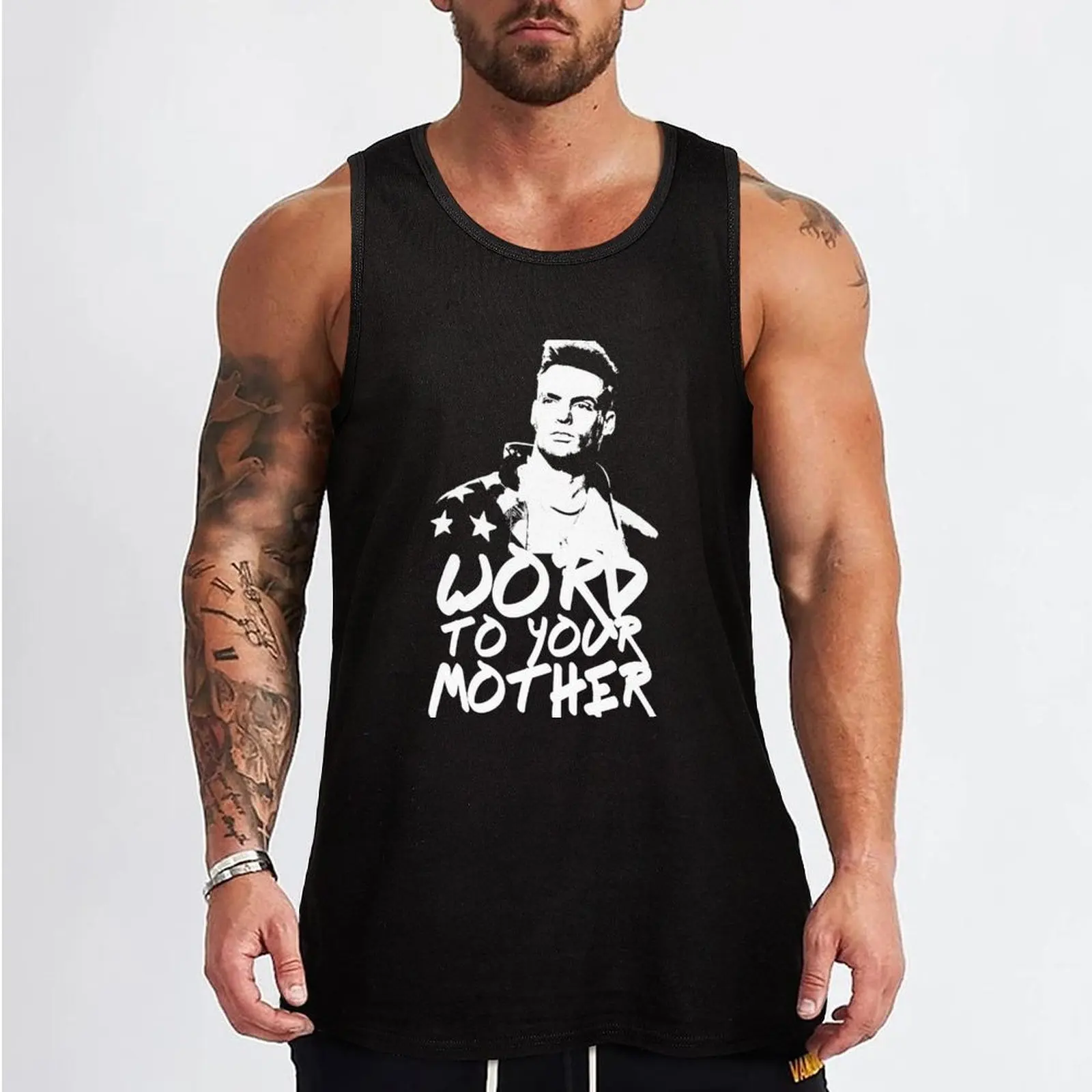 Vanilla Ice - Word To Your Mother Tank Top Sportswear for men gym for men gym clothing men bodybuilding for