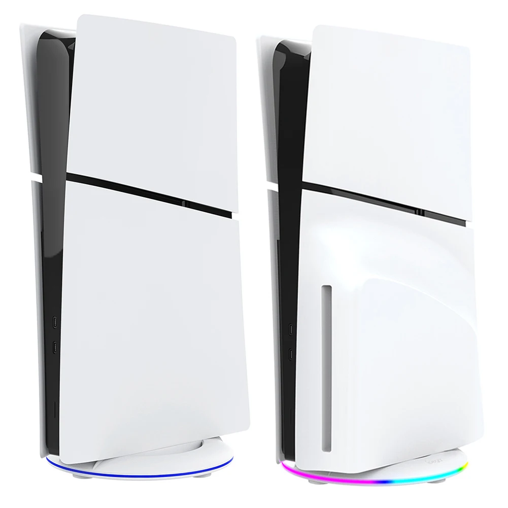 Soporte Vertical RGB, Base de consola de juegos estable para consola PS5 Slim, disco delgado/versión Digital