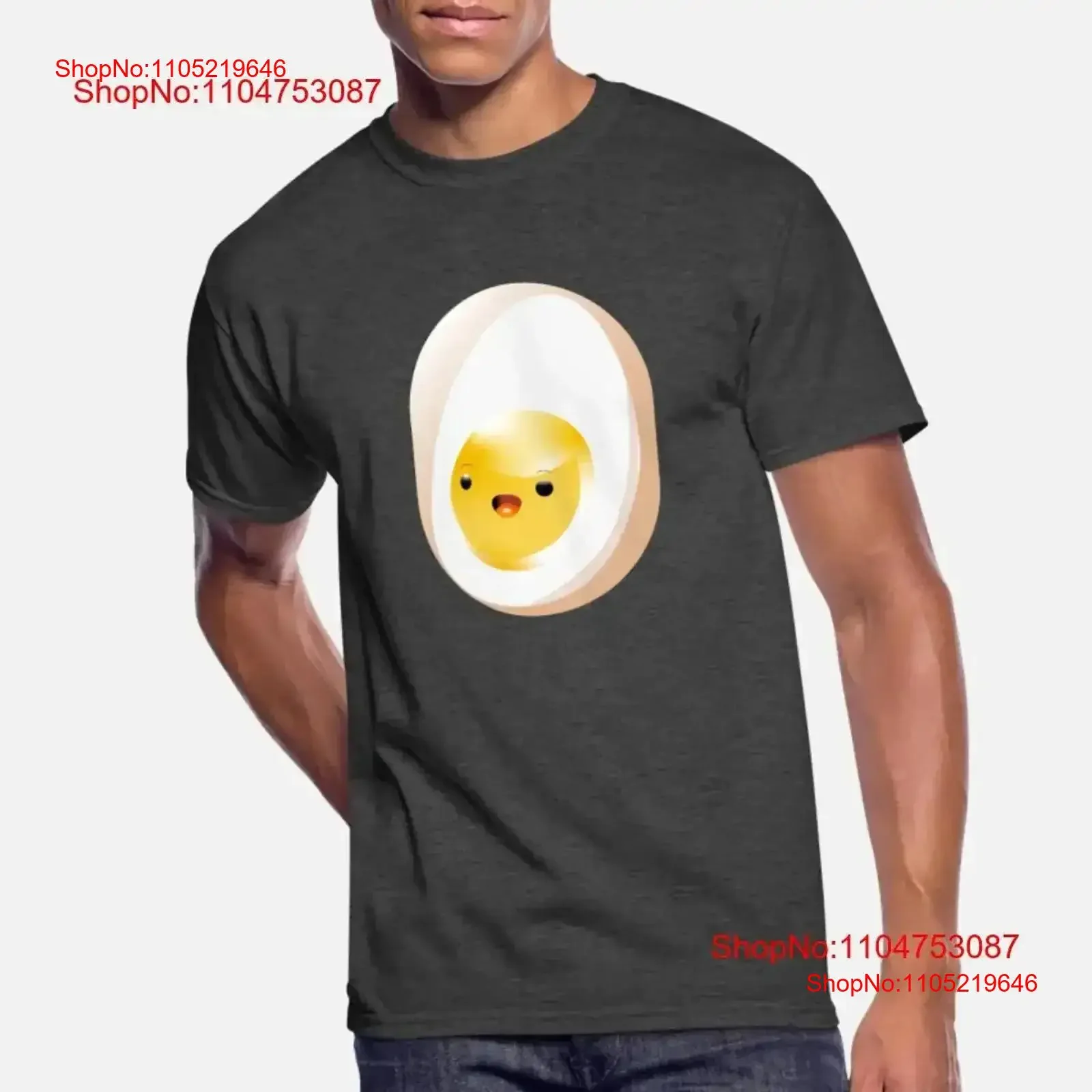 Cute egg Fast Shipping T Shirt Size M to 3XL vintage Washed Top For Everyday Wear Casual Stylish homme graphic Comfortable