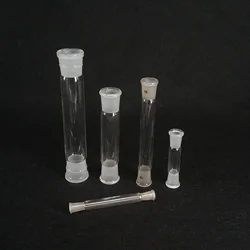 10mm,14/23,19/26,24/29,29/32,34mm,40mm,50mm Both Ground Joint Glass Straight Connecting Adapter Tube Lab Glassware