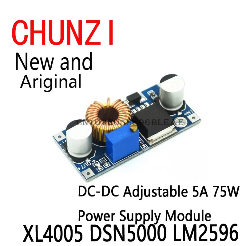 1PCS Beyond DC-DC Adjustable Step-Down 5A 75W Power Supply Module Large Current Large Power XL4005 DSN5000 LM2596