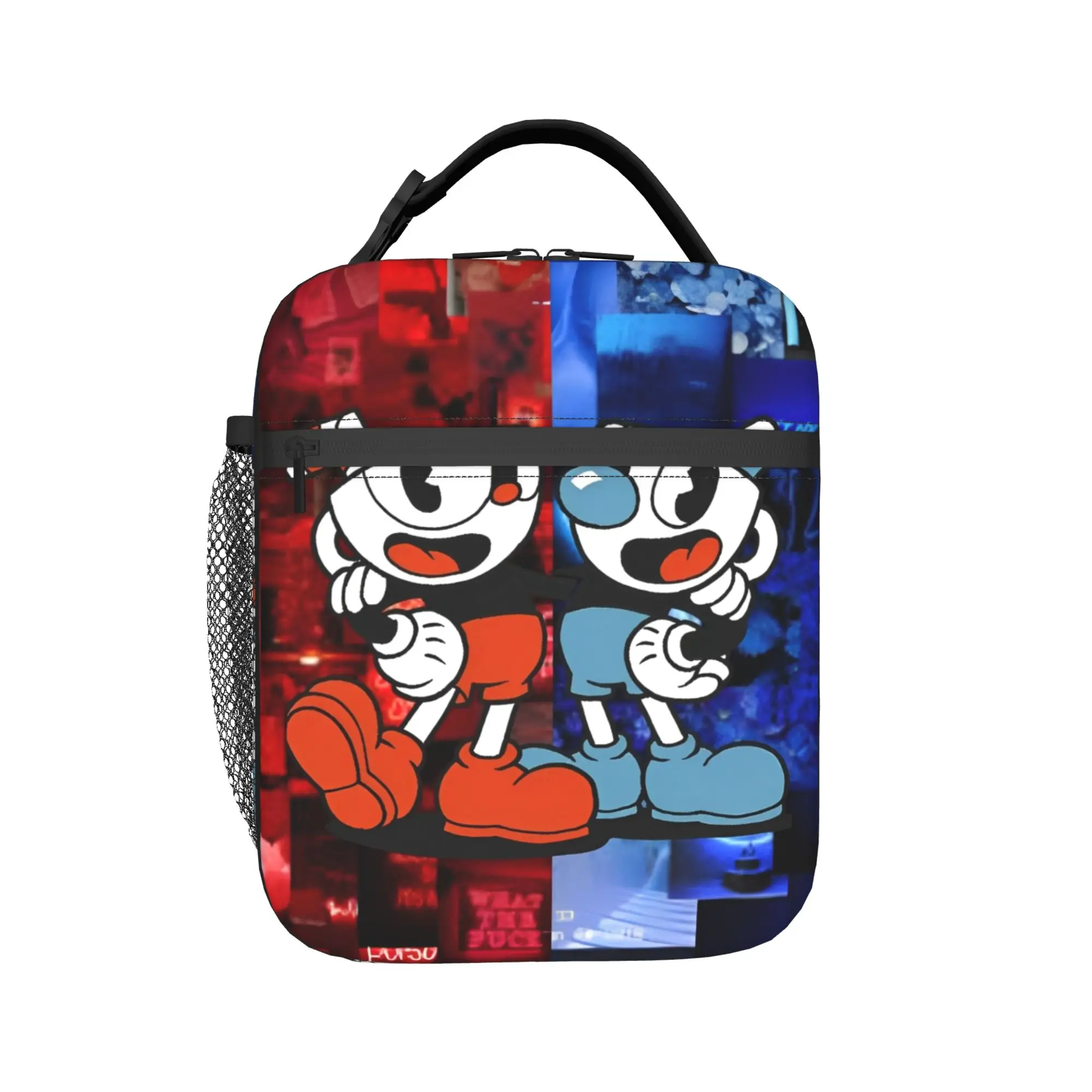 Cupheads Video Game Insulated Lunch Bag Leakproof  Reusable Thermal Bag Tote Lunch Box Office  Travel Food Bag