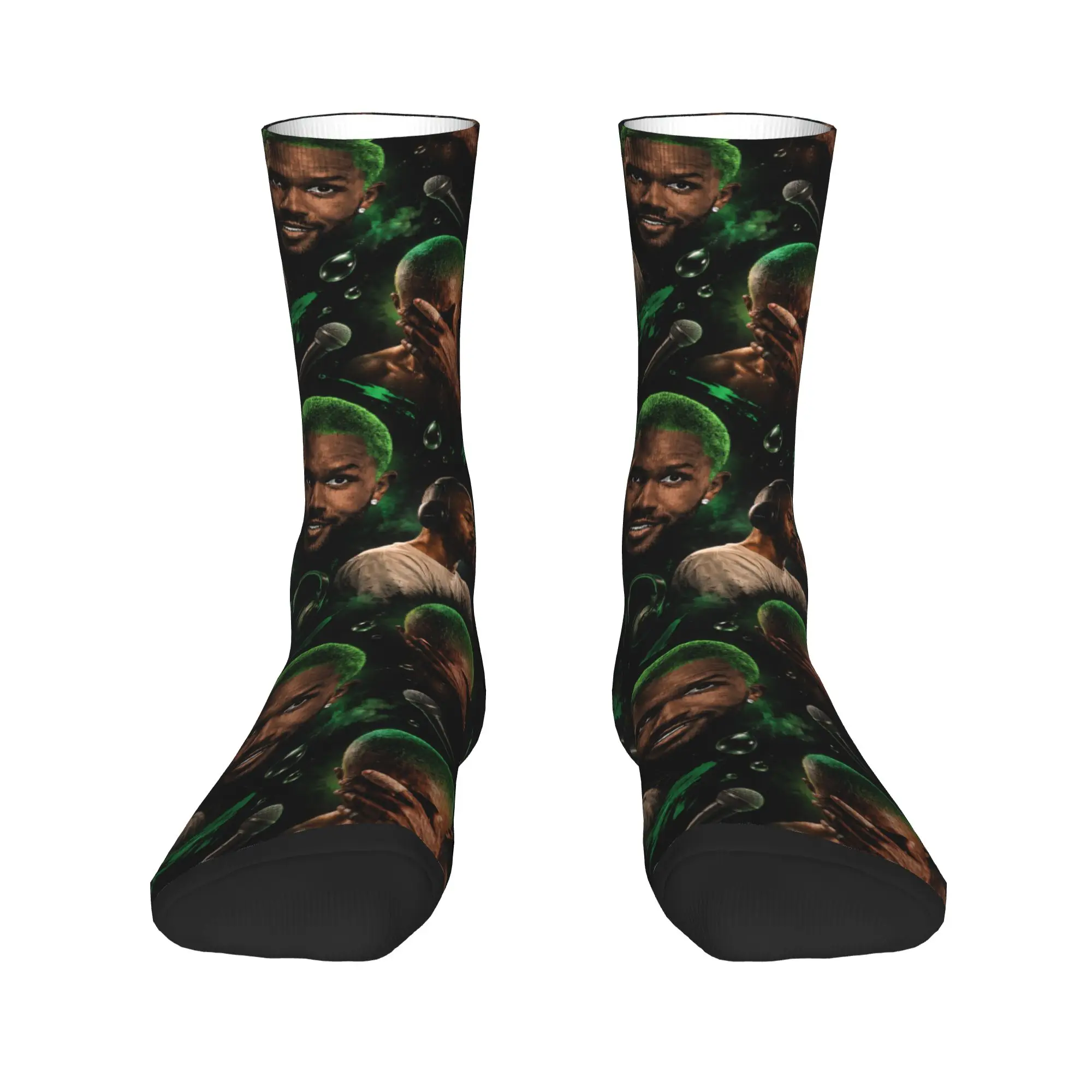 BLOND Print Stockings Men Rapper Frank Graphic Socks Soft Breathable Socks Spring Running Sports Non Slip Graphic Socks