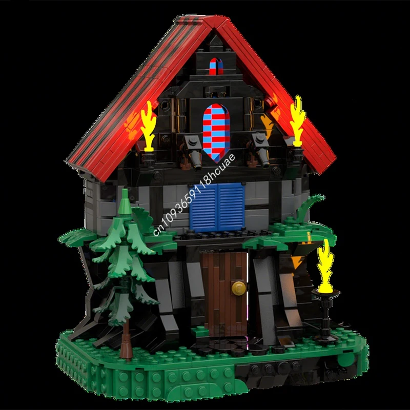 

887 шт. MOC Majisto's Magic Workshop v2 Castle Building Blocks Рождественский подарок Визуальное отслеживание обучающие игрушки Креативное выражение