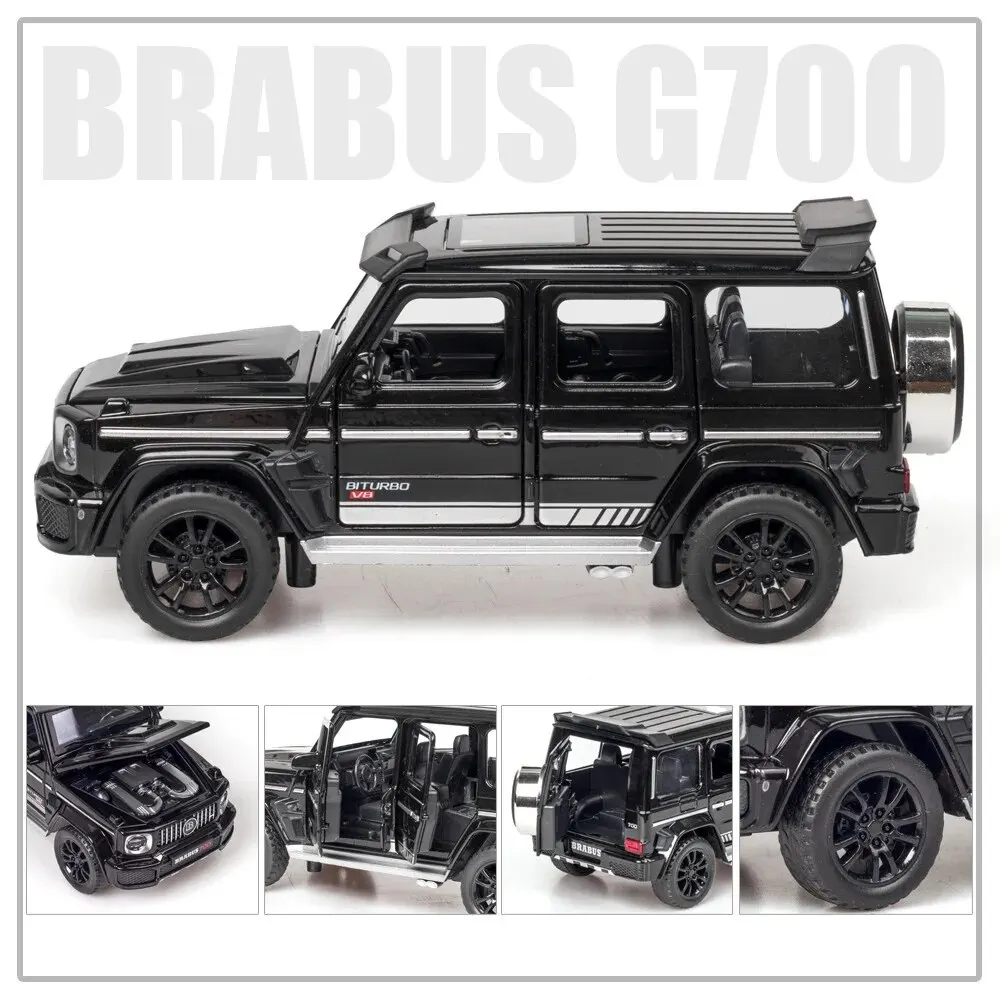 1/32 G700 Alloy Car Model Simulation Toy Diecast Vehicles Off-road SUV With Sound N Light Collectible Kids\' Gift 1/32 G700 Alloy