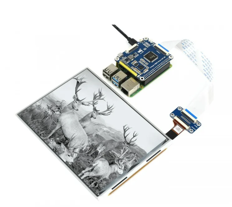 

1872 × 1404 7,8 дюймовый E-Ink дисплей для Raspberry Pi IT8951 контроллер USB/SPI/I80 интерфейс