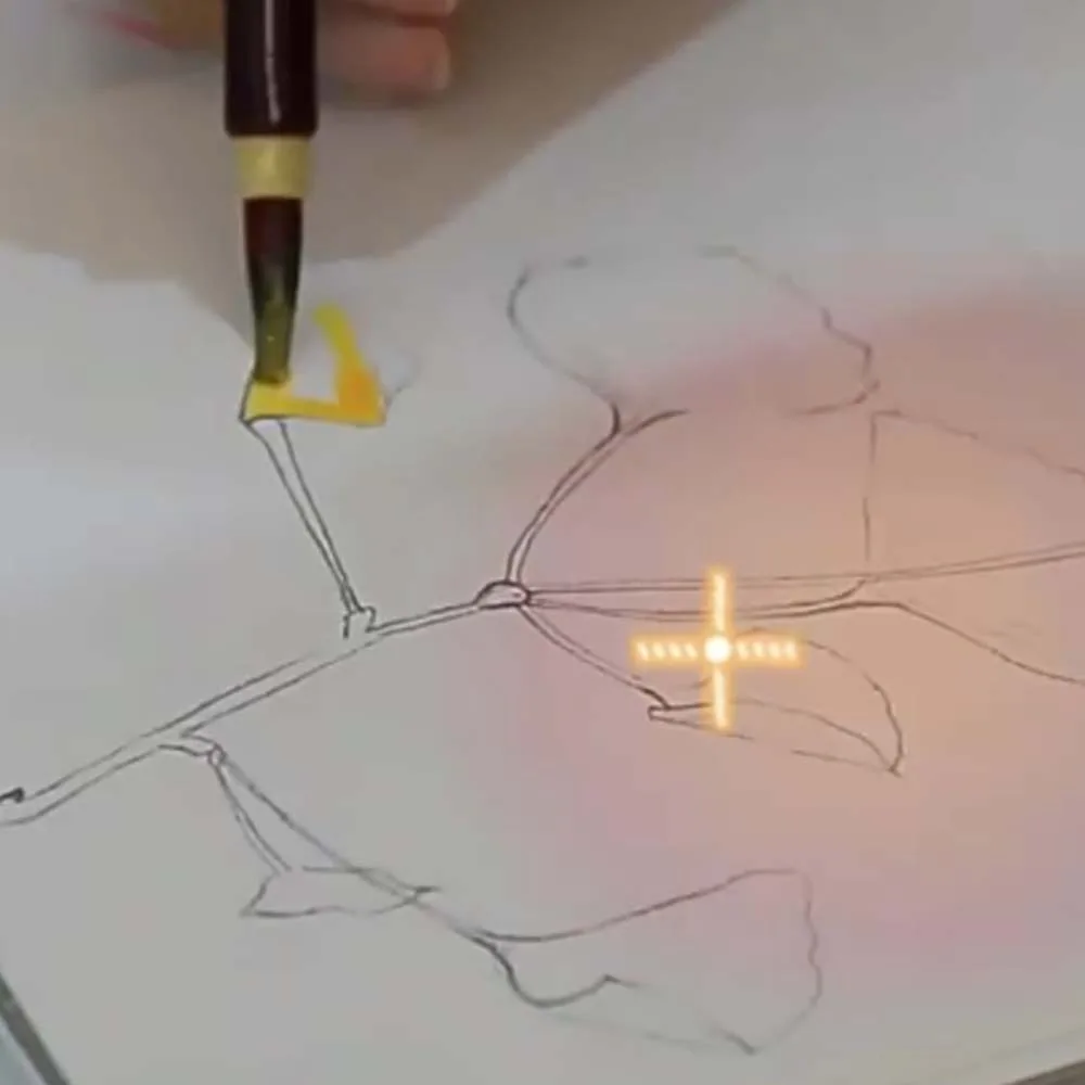 2pcs Soft Hair Chinese Brush Imitation Rabbit Hair 0.5cm Painting Pen for Chinese Soft Grip Classical Hook Line Pen Watercolor