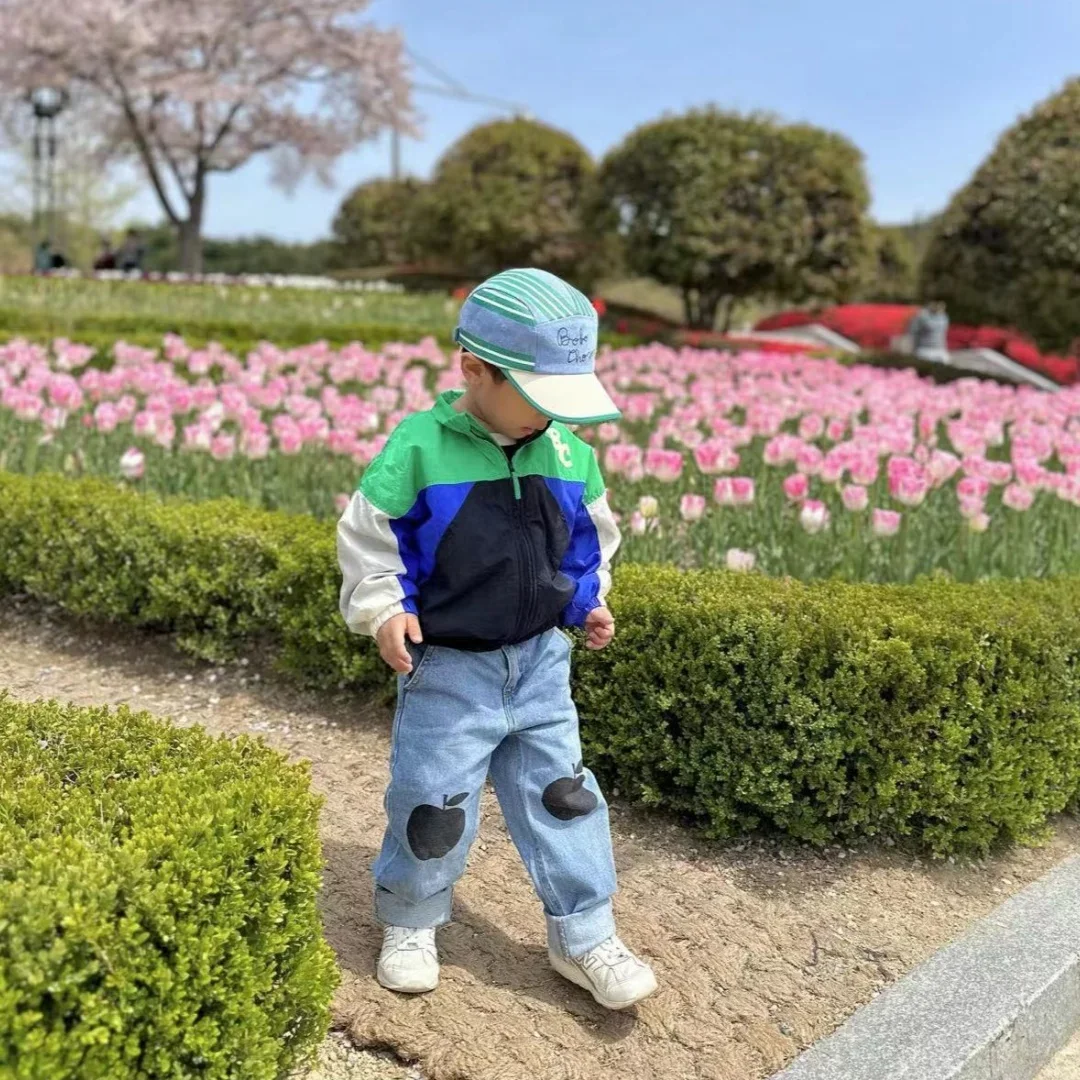 2025 New Spring Autumn Kids Jeans Boys Denim Pants Baby Trousers Girls Clothing