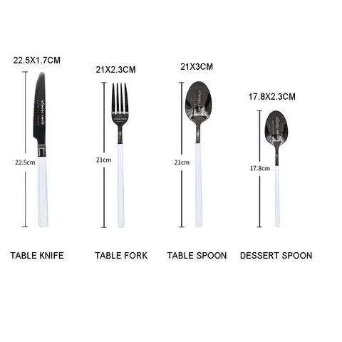 

Nordic Stainless Steel Cutlery Set Fork Spoon Knife Sets 4 16 24/Pcs Dining Table Set Chopsticks Silverware Gift Sets