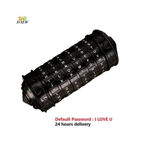The Da Vinci Code Metal Cryptex Locks Toys for Wedding Gifts Valentine's Day Gift Letter Rings Password Escape Chamber Props