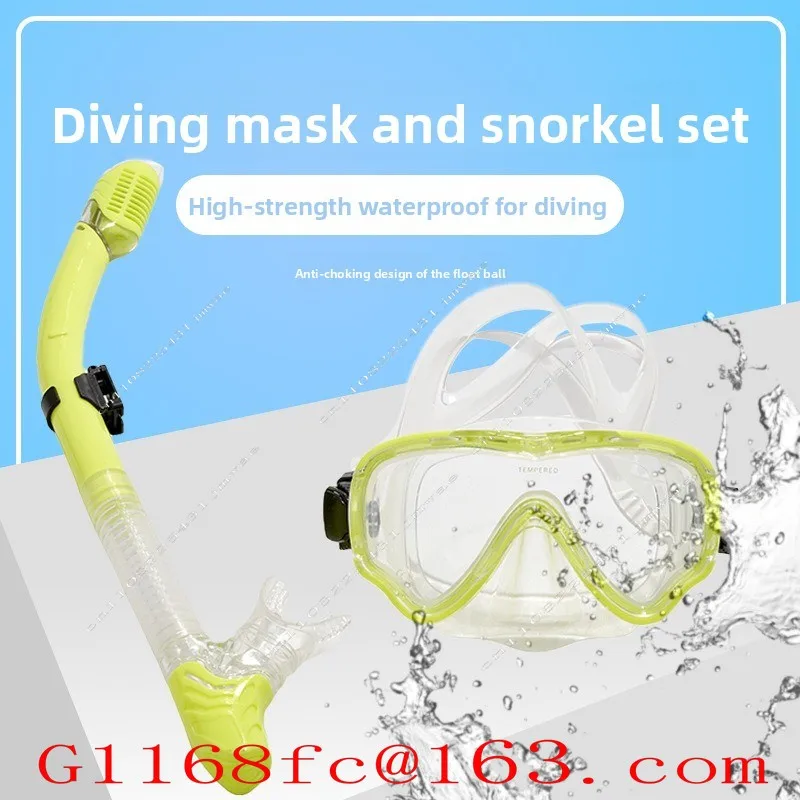 Diving Mask, Nose Protection, Integrated Snorkeling Equipment, Full Dry Snorkeling Tube, Snorkeling Large Frame