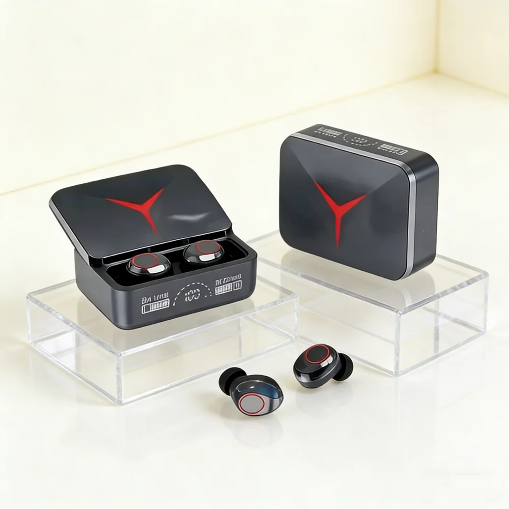 Auriculares Inalámbricos M90 TWS Bluetooth con Control Táctil, Auriculares Deportivos, Auriculares Estéreo Hifi para Juegos