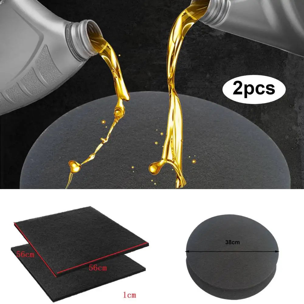 

2PCS Oil Drain Splash Pad Oil Spill Prevent Mat for Resist Transmission Fluid Car Changing Oil Transmission Drain Splash Pad