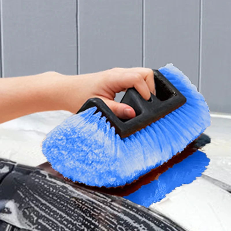 Detachable Car Brush Soft Bristle Car Brush With Detachable Handle On/off Switch Scratch-free Vehicle Cleaner For Cars Tight