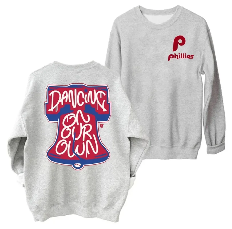 Phillies Dancing On Our Own Sweatshirt In October We We Wear Red Tops Dancing On Our Own Shirt Phillies Sweatshirt