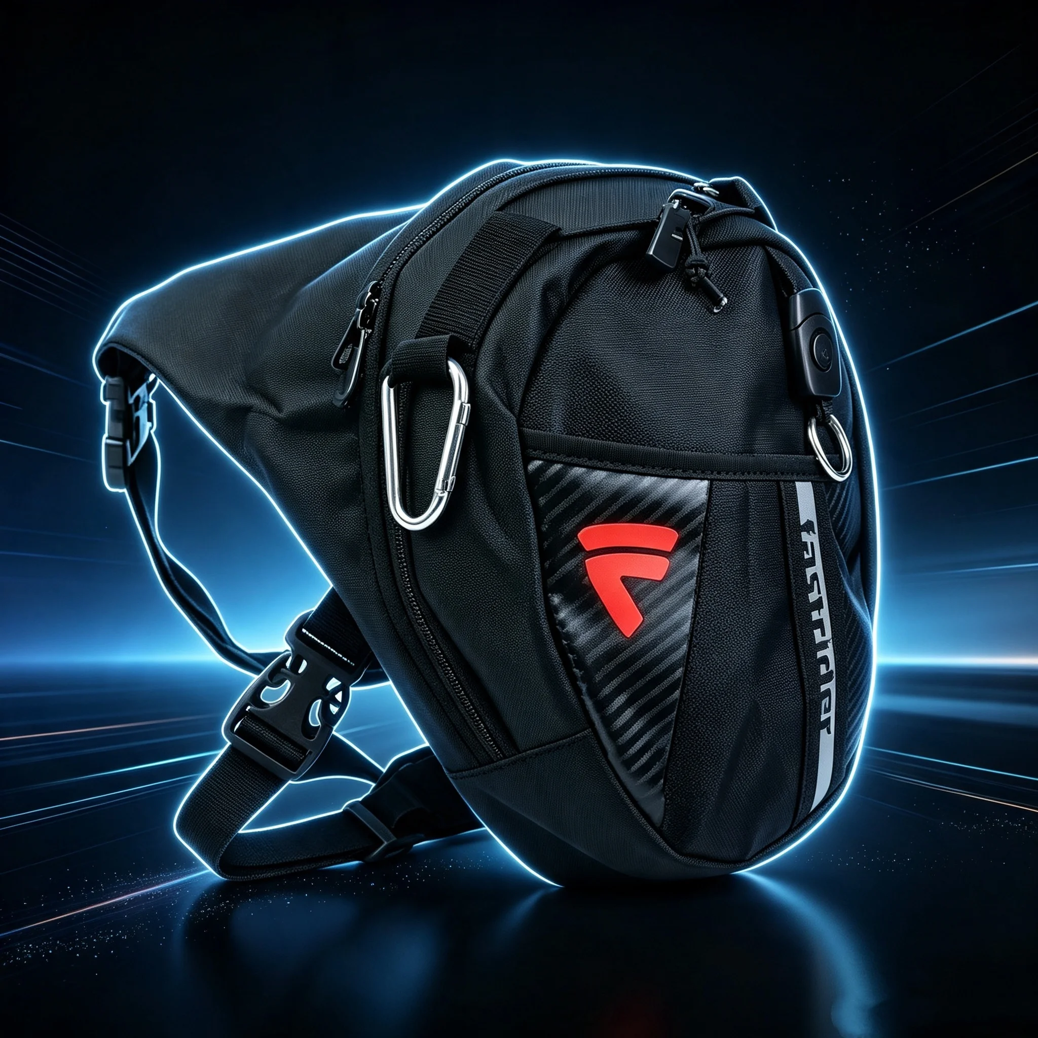 Motorcycle Wear-resistant Waist Bag Leg Bag Cross-country Reflective Waterproof Travel Expansion Riding Bag