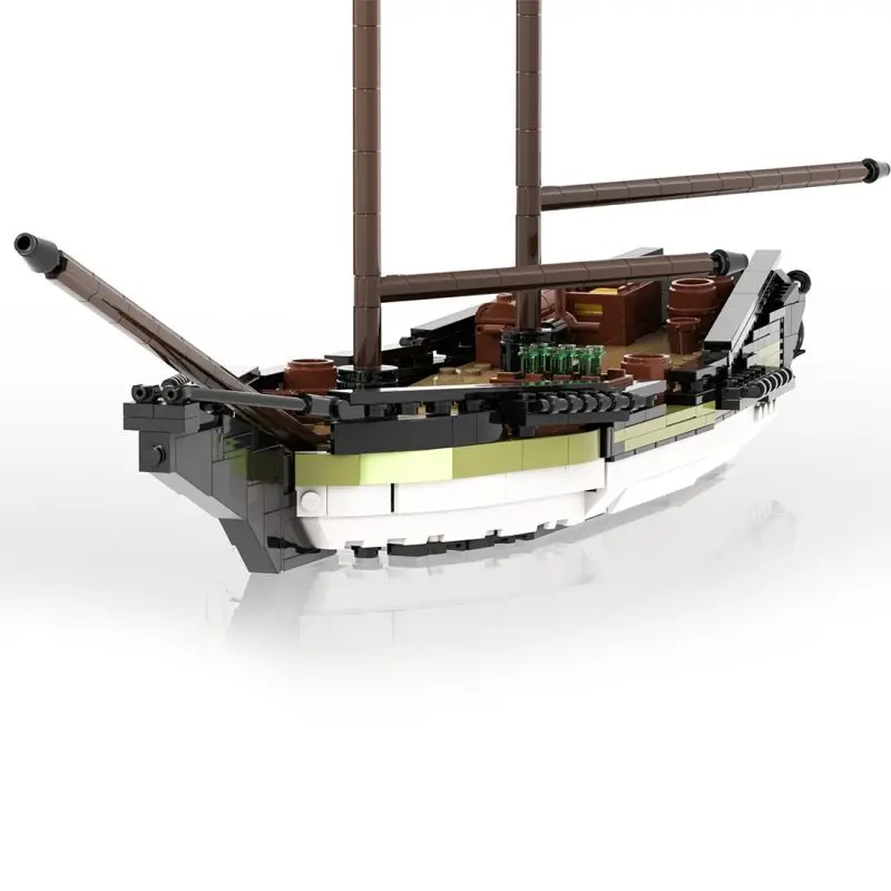

Custom MOC-119781 Merchant Ship Medieval Pirate Theme 888 Parts Toys Gift