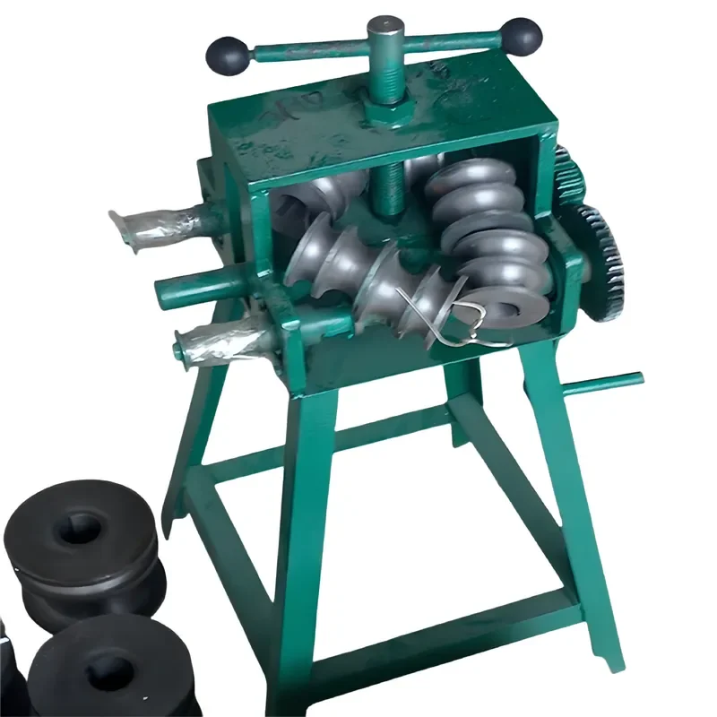 Small Iron/Steel/Copper/Aluminum Multi-Function Pipe Roll Bending Machine Round Tube Machine Manual Pipe
