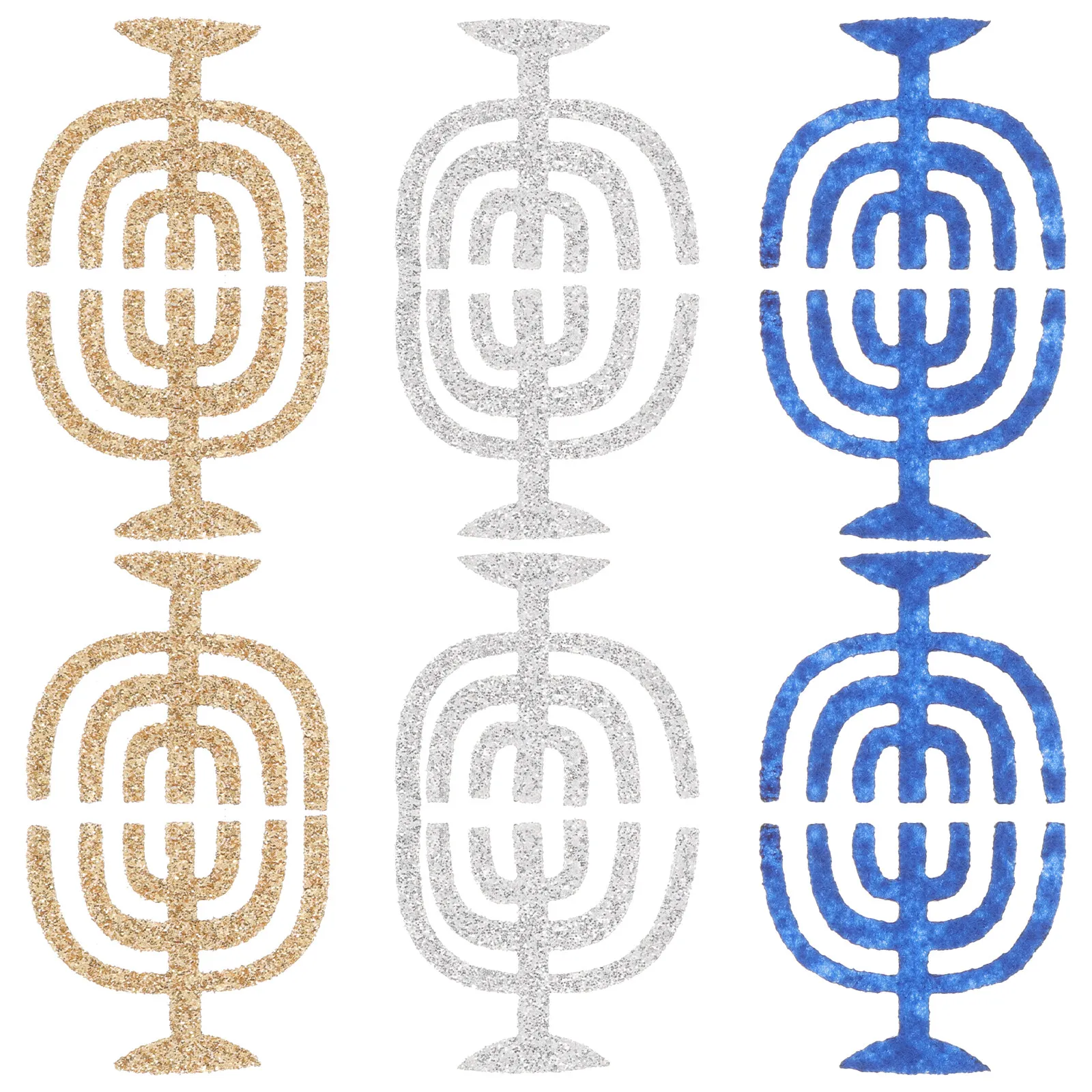 50Pcs Hanukkah Holder Star Menorah Party Decoration Table Scatter Table Centerpiece Hanukkah Party Supplies Holiday