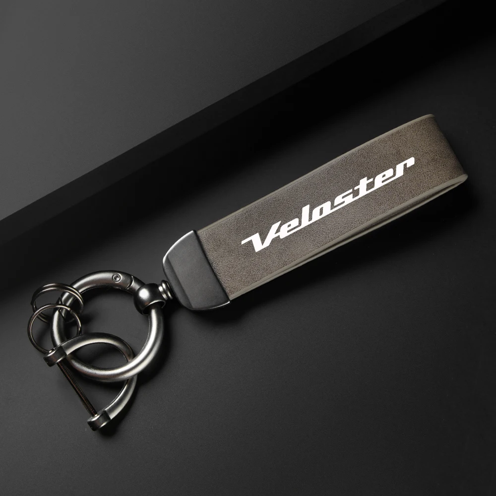 Car High-Grade Leather Keychain Horseshoe Buckle Jewelry For HYUDNAI Veloster Car Accessories 3