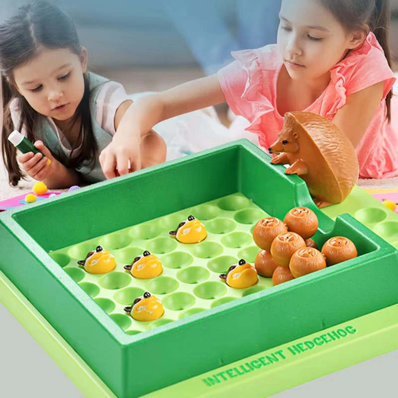 Kids Hedgehog Board Games Maze Labyrinth Puzzle Logic Toy Montessori Education Funny Rolling Table Game Boy Girl Gift