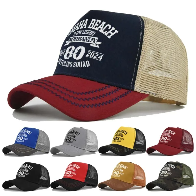 New Fashion Spring Summer Printed Mesh Breathable Baseball Cap Gorras Personality LOGO for Men WomenCouples Visor Hat Casquette