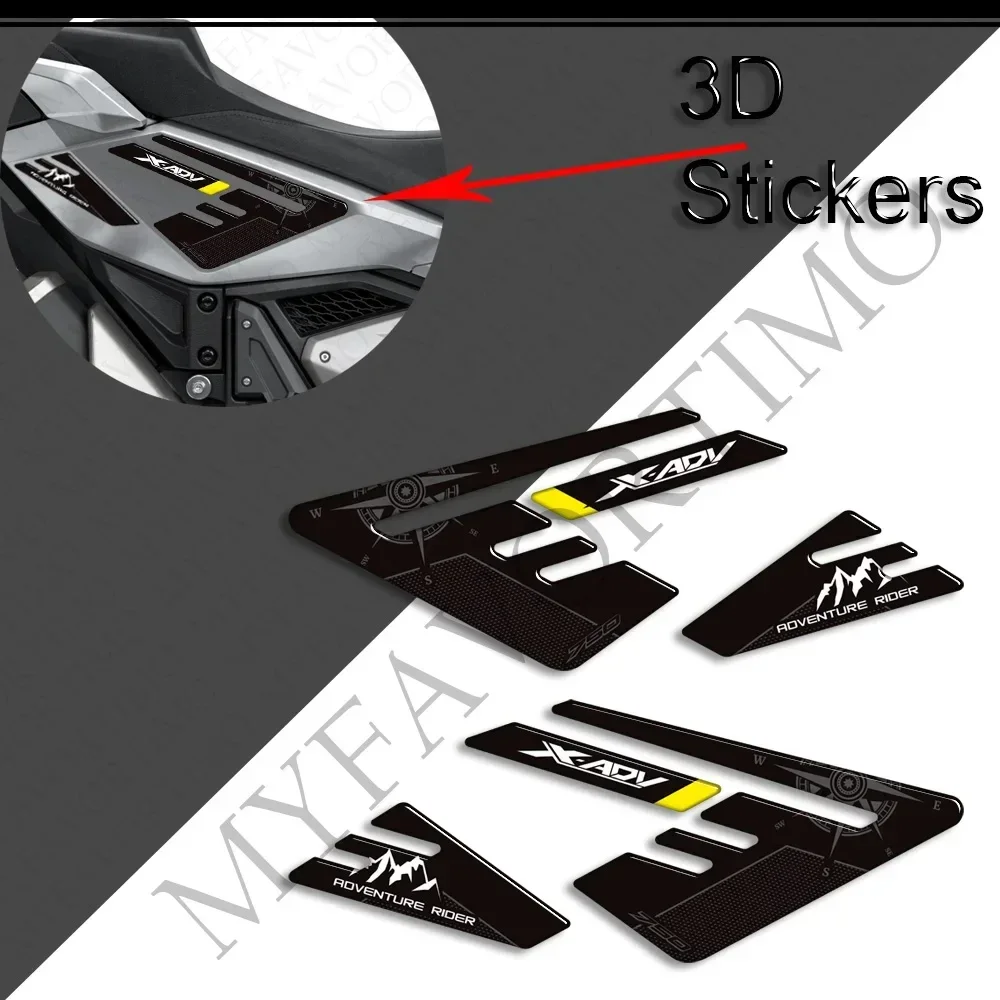 X-ADV XADV X ADV 750 สําหรับHonda 2021 2022 2023 2024 ป้องกันถังล้อ 3Dสติ๊กเกอร์Decals Body Fender Shell Fairing