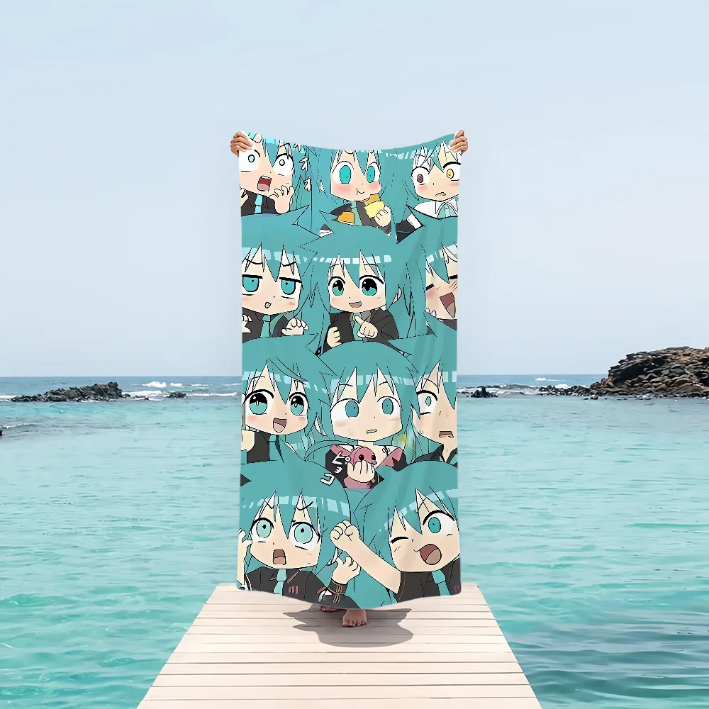 Cartoon Towel Beach Quick Dry Pool Camping Towels M-MikueS-ES Travel Soft Gift Gym H-HatsuneS-ES Shower Sports