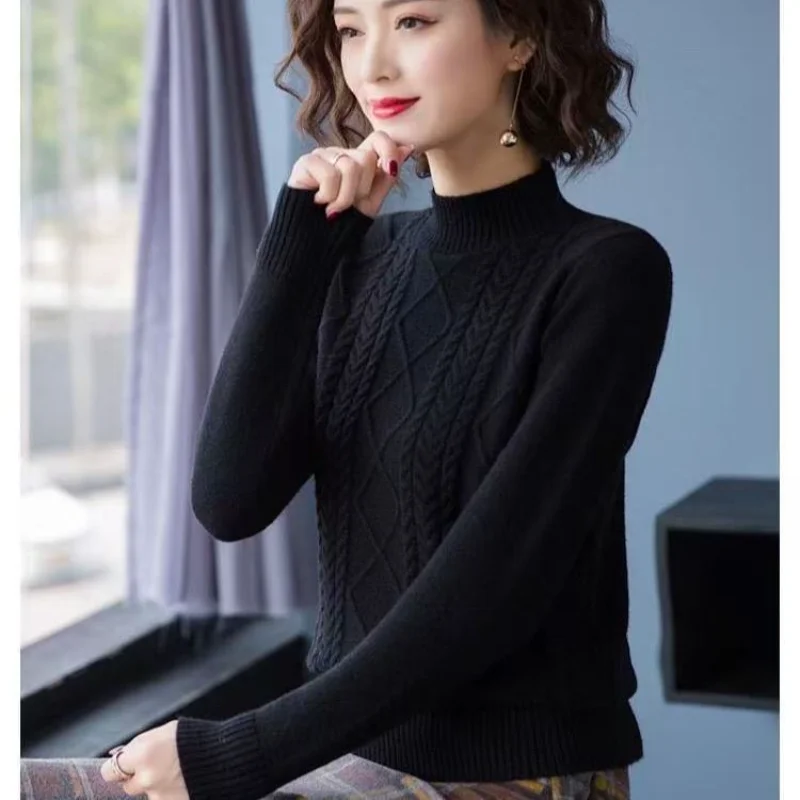 

Сплошной цвет, короткий свободный свитер, женский осенне-зимний новый базовый свитер