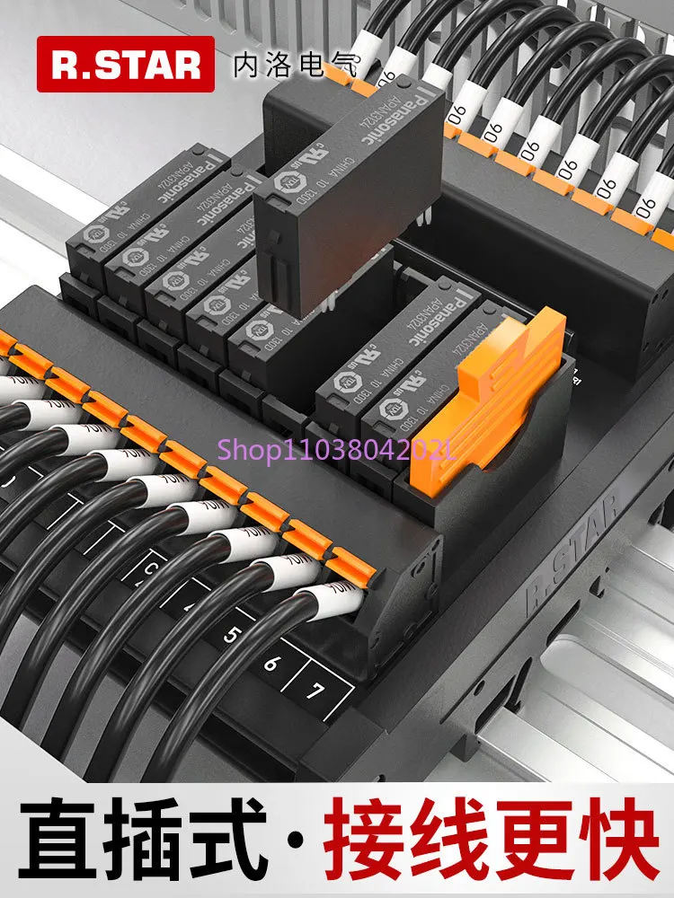 Relay Module PLC Amplifier Board Panasonic Small 24 V4/8/10/12/16 Integrated Spring Terminal