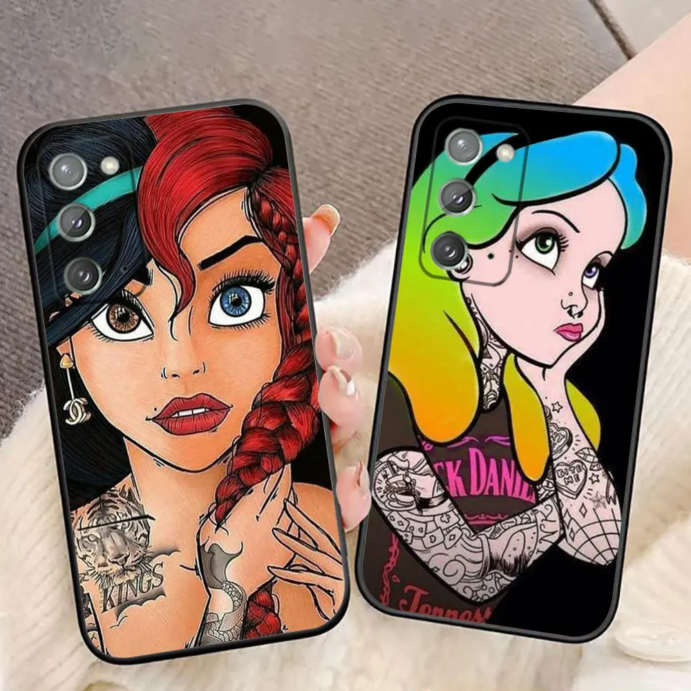 

Disney Beauty Princess Ariel Phone Case For Samsung A03 A03S A04 A05S A06 A12 A13 A24 A30 A50 A70 A80 NOTE 10 20 M23 M53 Case